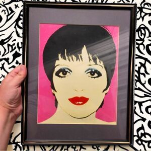 Vintage Liza Minnelli Matted & Framed Calendar Print Artistic Piece